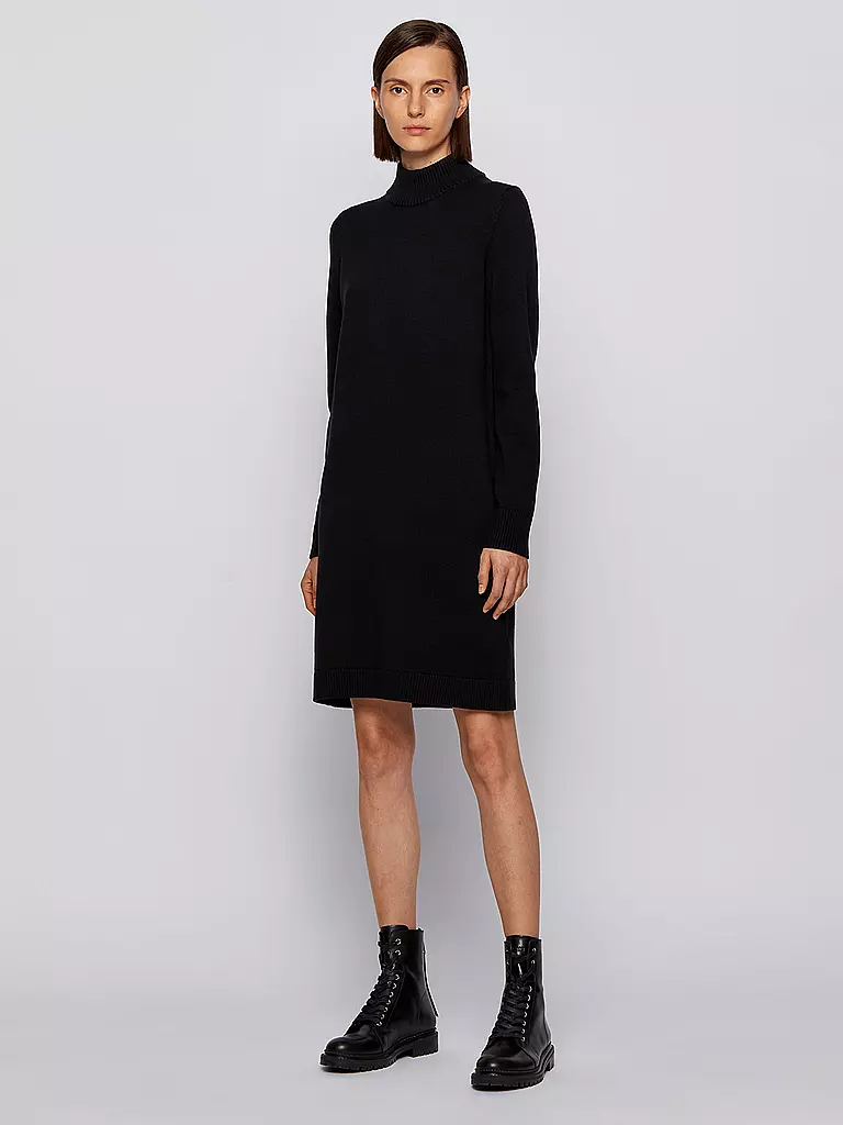 BOSS | Strickkleid Fabelletta | schwarz
