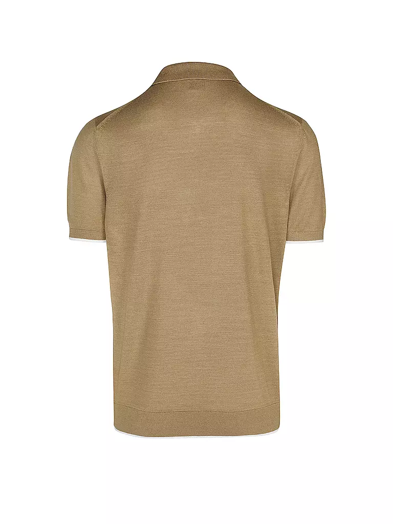 BOSS | Strickpoloshirt Regular Fit GANZO | beige