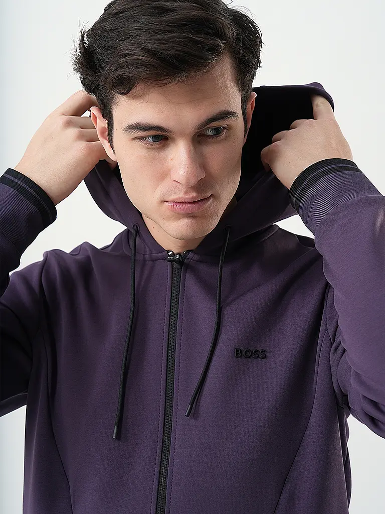 BOSS | Sweatjacke  | Lila