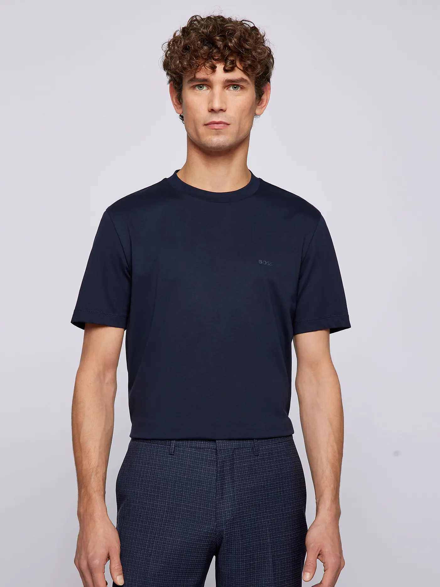 BOSS | T-Shirt Regular Fit THOMPSON | dunkelblau