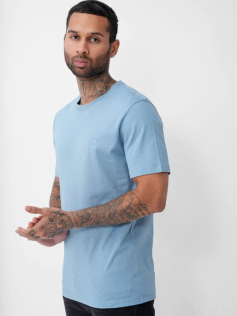 BOSS | T-Shirt Relaxed Fit TALES | Hellblau