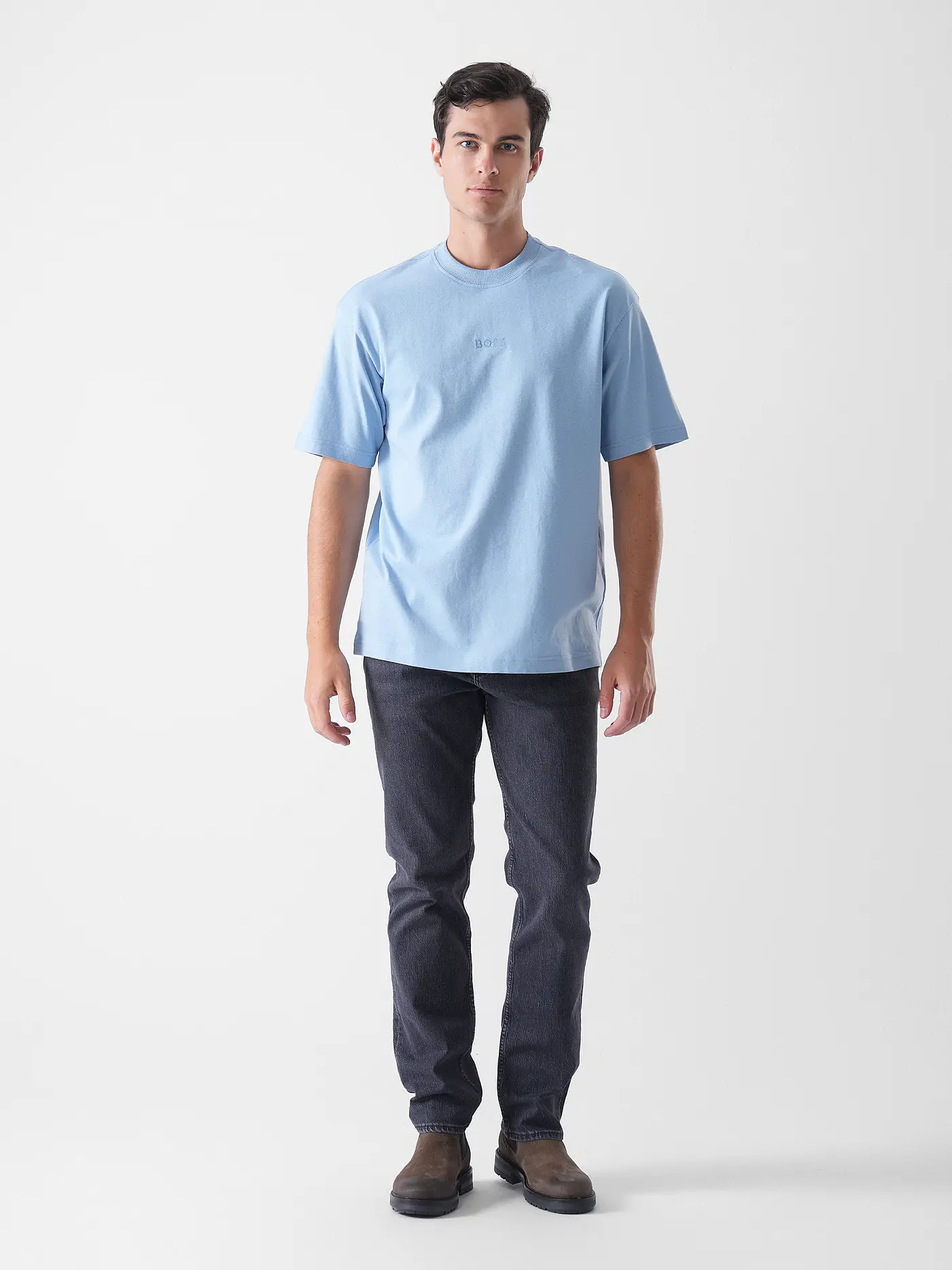 BOSS | T-Shirt TE_AVIATOR | hellblau