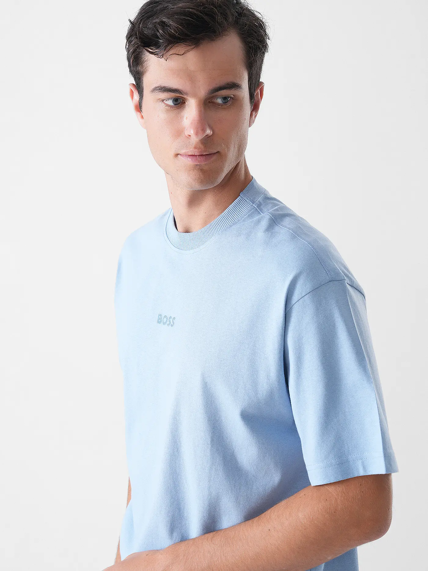 BOSS | T-Shirt TE_AVIATOR | hellblau