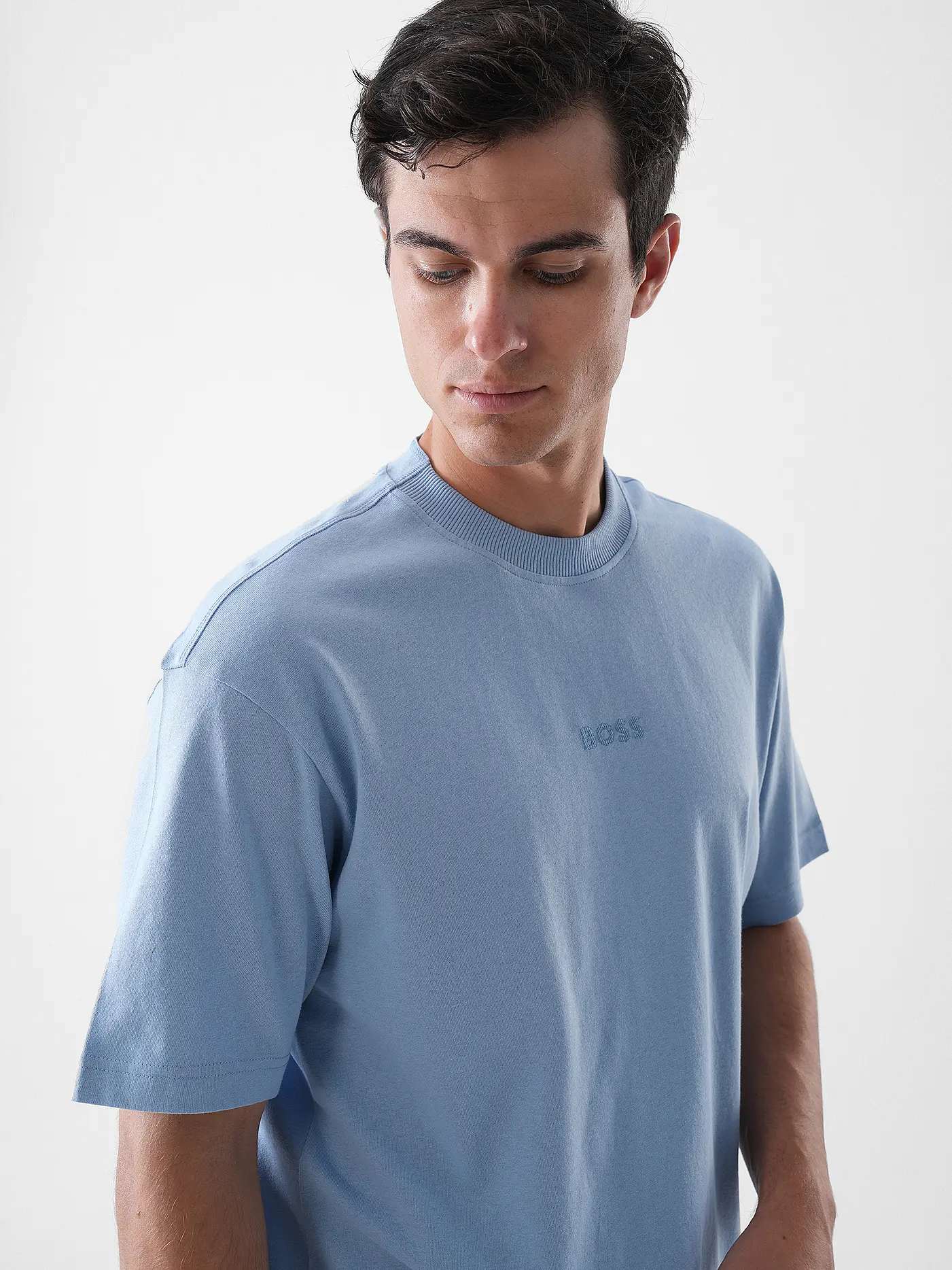 BOSS | T-Shirt TE_AVIATOR | hellblau