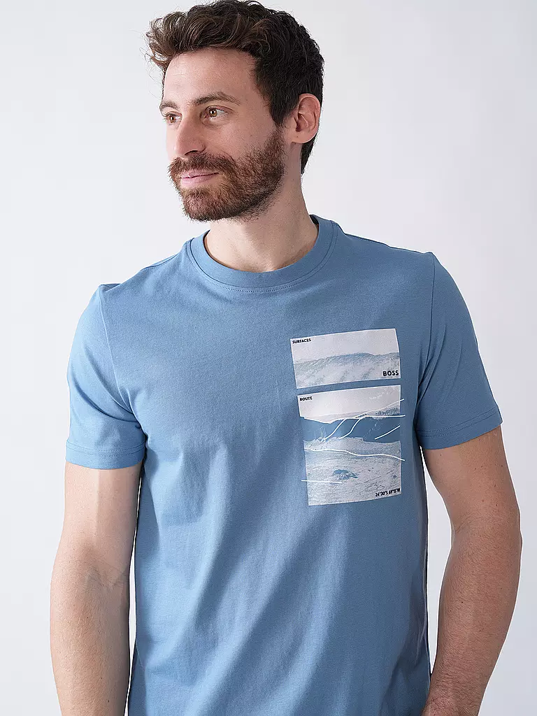 BOSS | T-Shirt TE_DUNE  | hellblau