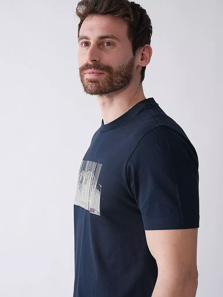 BOSS | T-Shirt TE_INJUNGLE  | blau