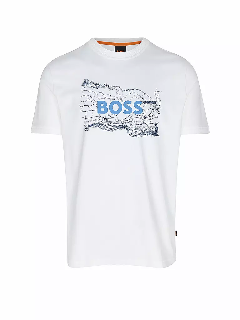 BOSS | T-Shirt TE_LOGOSPACE | weiss