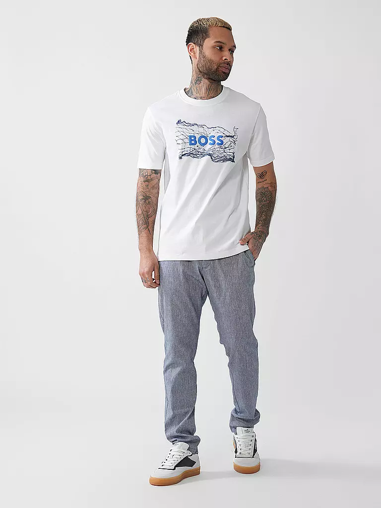 BOSS | T-Shirt TE_LOGOSPACE | weiss