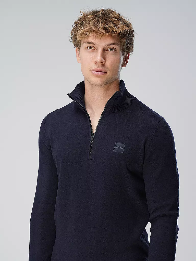 BOSS | Troyer Pullover KANOBIX | blau