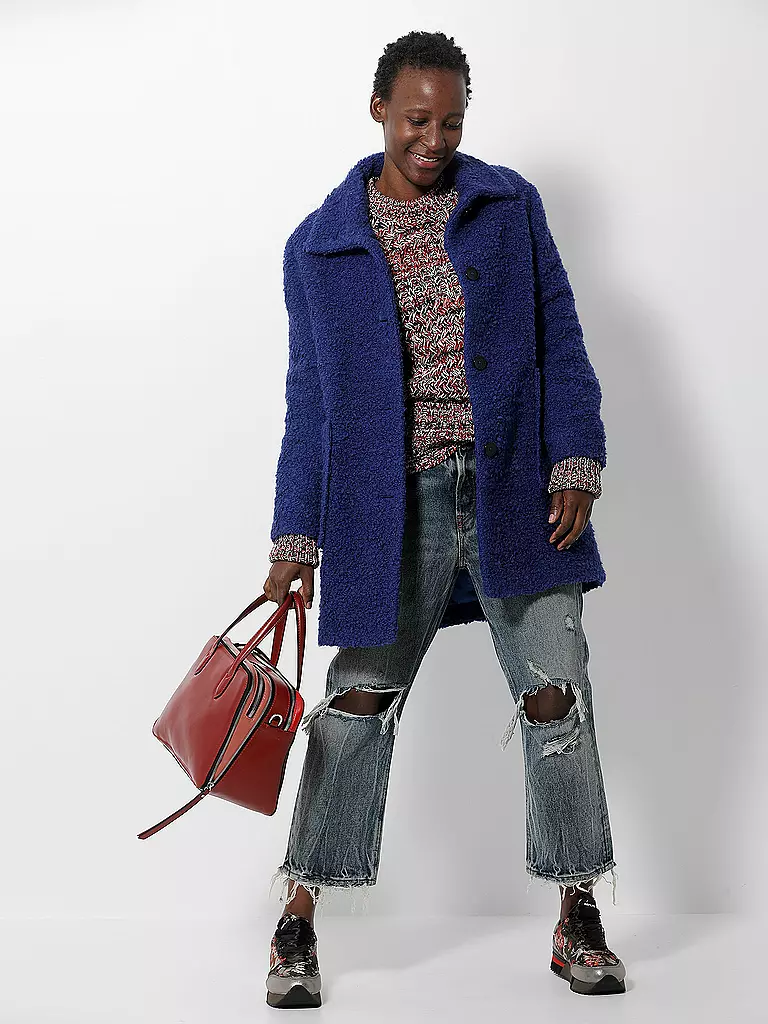 BOSS | Wollmantel "Ochilly" | blau