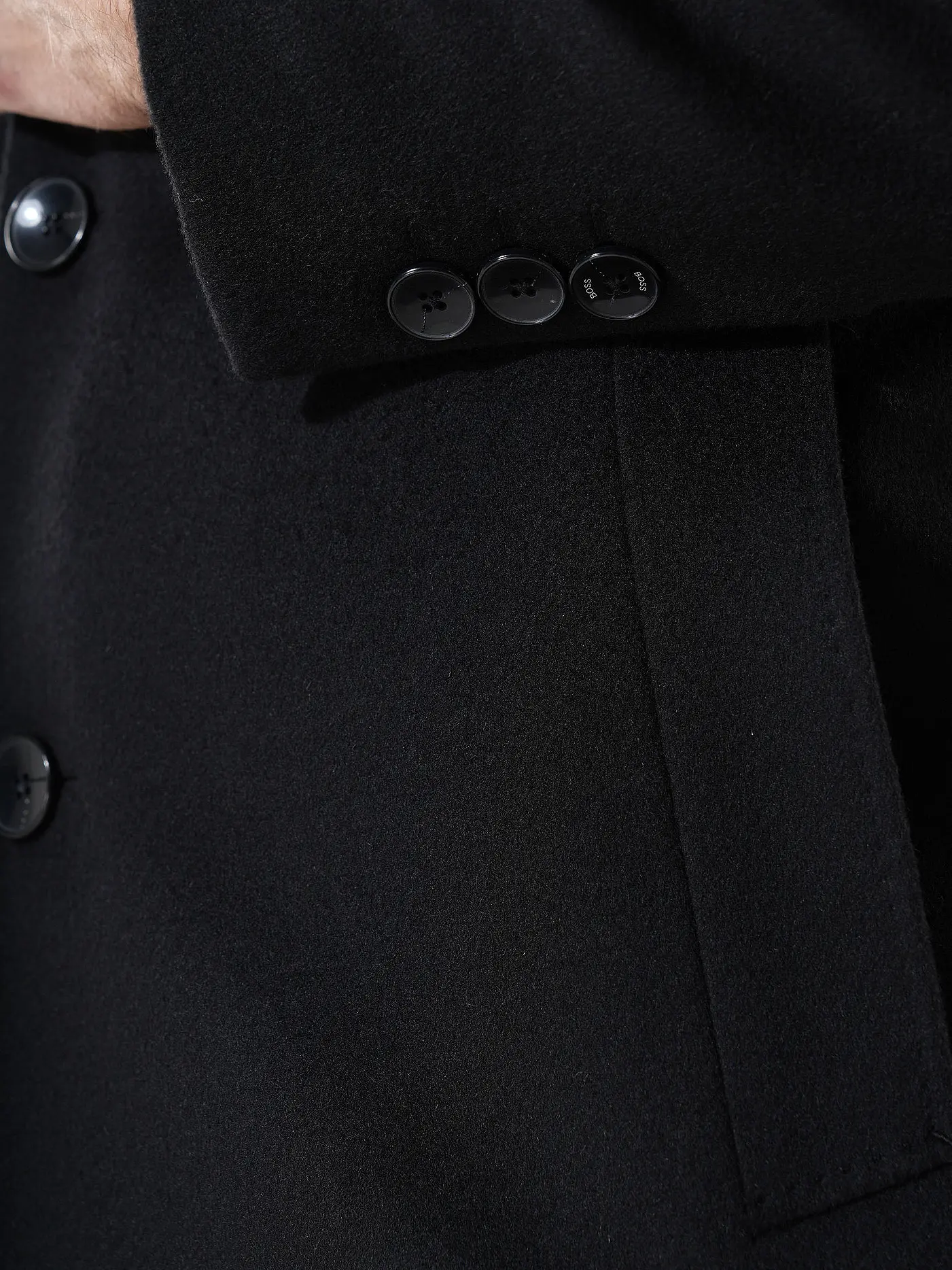 BOSS | Wollmantel HYDE | schwarz