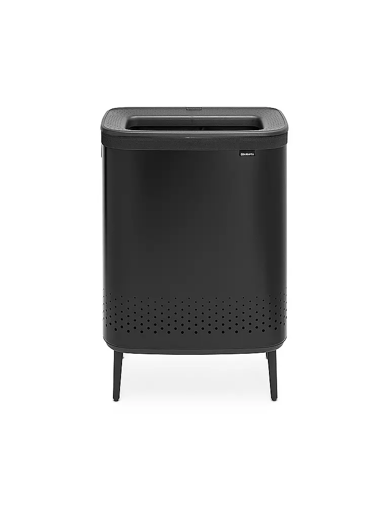 BRABANTIA | Wäschebox Bo 2x45l Schwarz | schwarz