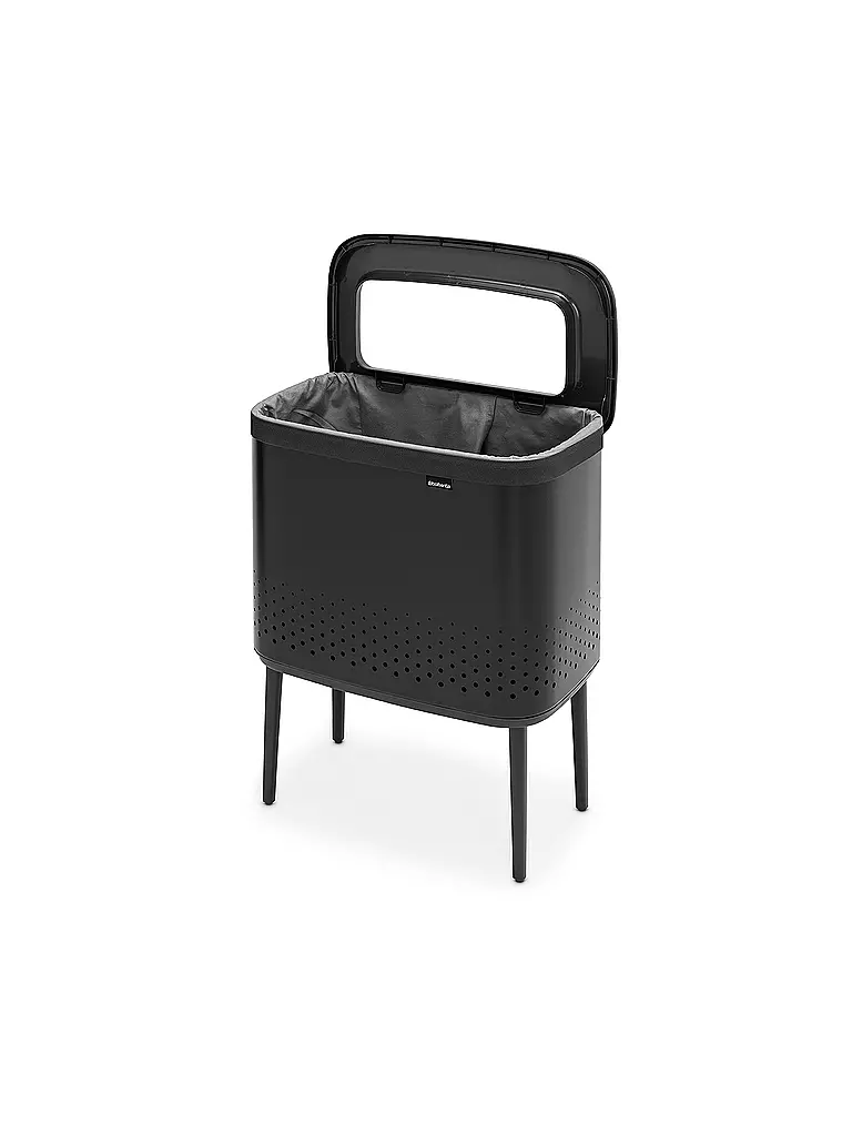 BRABANTIA | Wäschebox Bo 60l Schwarz | schwarz