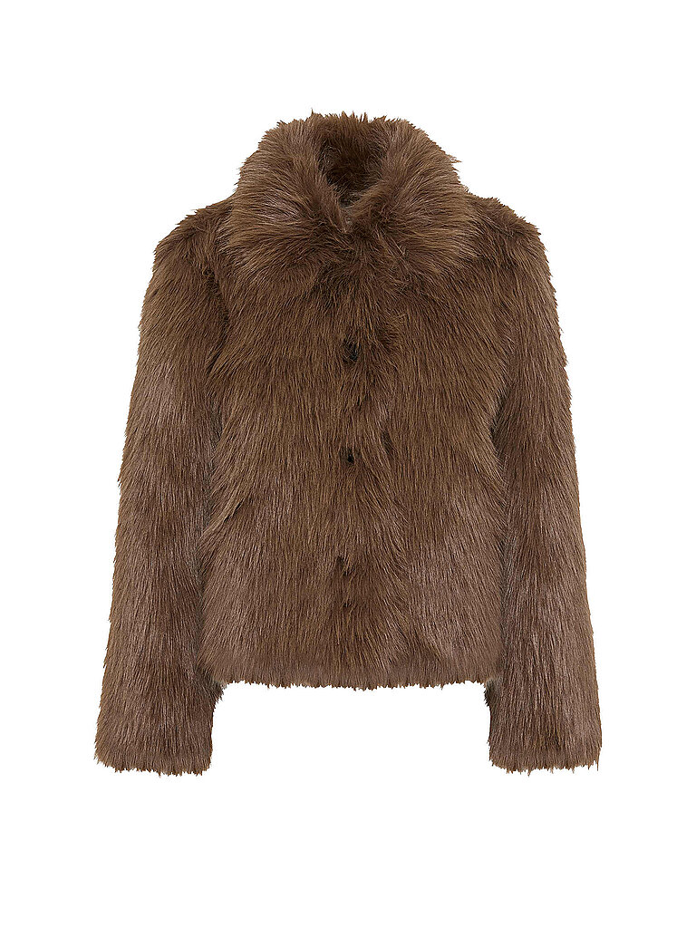 BRAX Jacke in Felloptik IZZY braun | 34