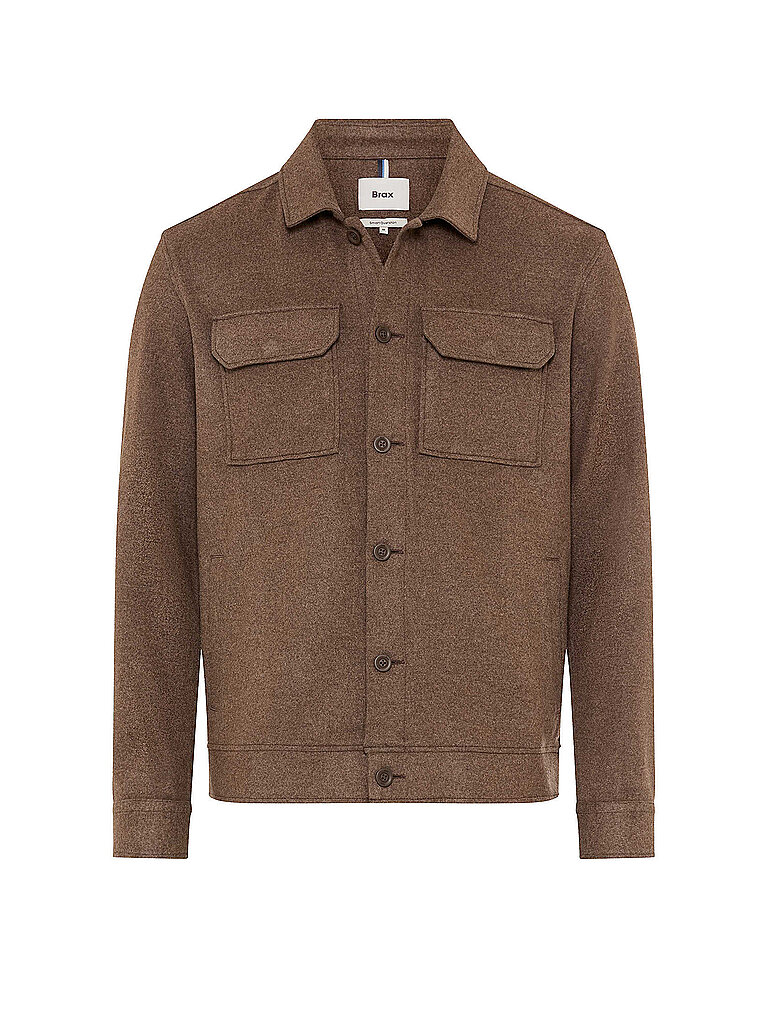 BRAX Overshirt SANTIAGO braun | L