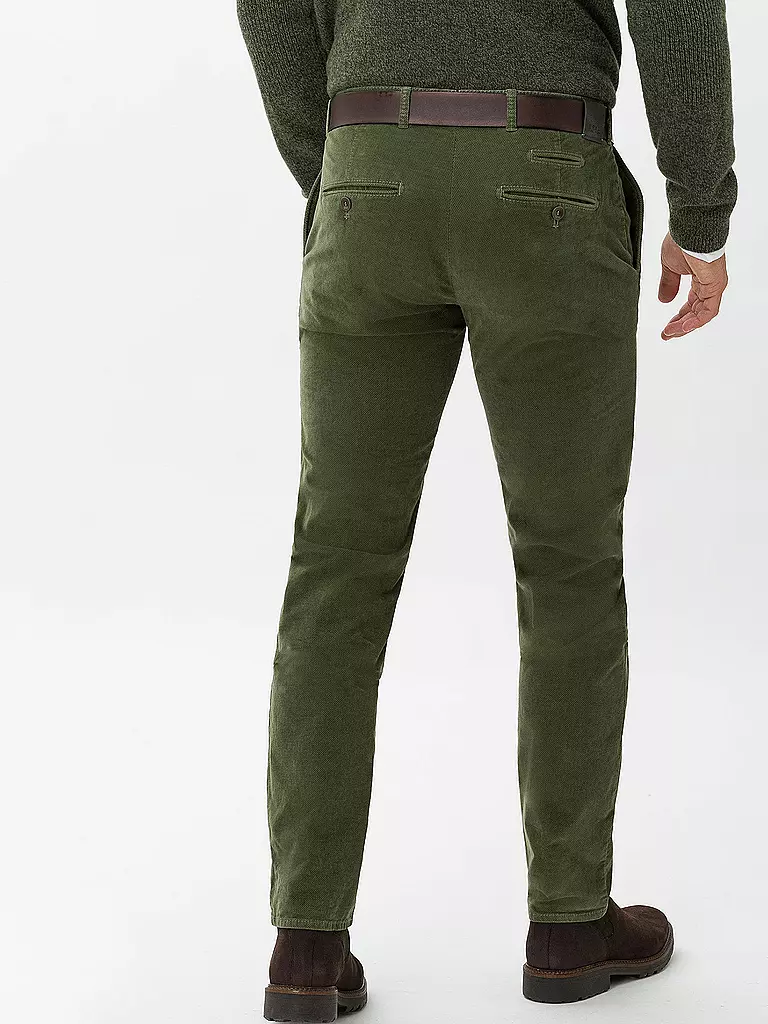 BRAX | Cordhose Slim FIt FABIO | grün