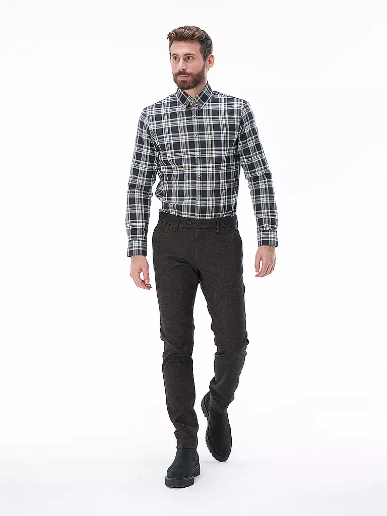 BRAX | Hemd Modern Fit DANIEL C | schwarz