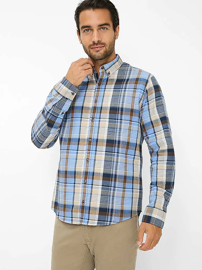 BRAX | Hemd Regular Fit  | blau