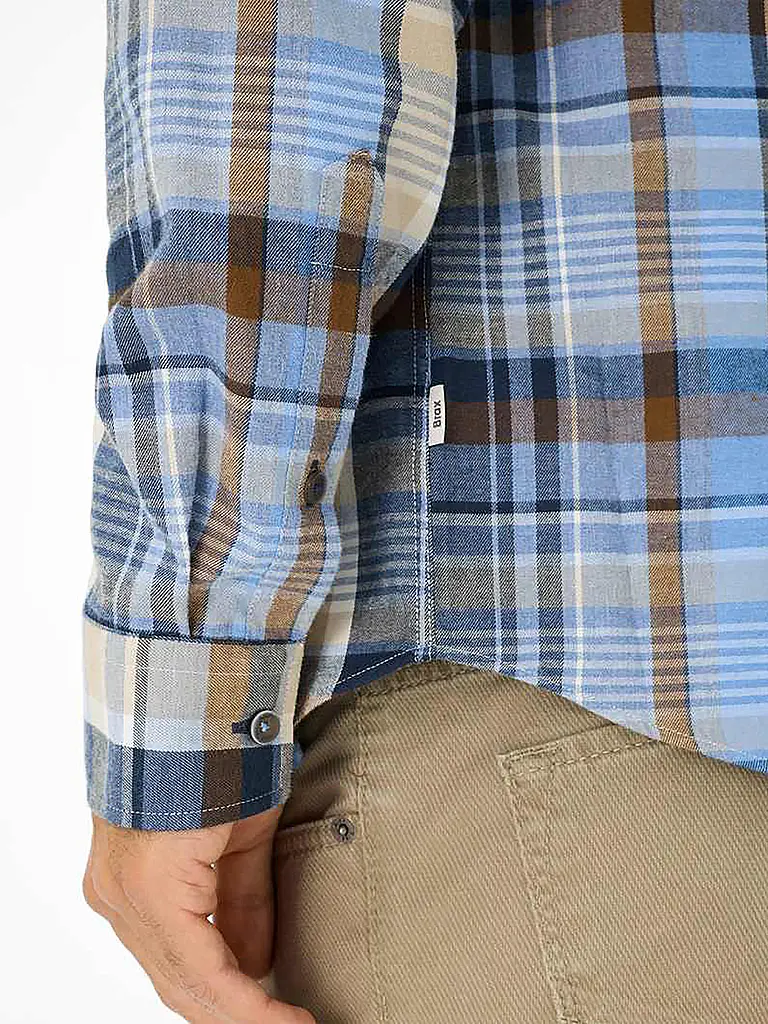 BRAX | Hemd Regular Fit  | blau