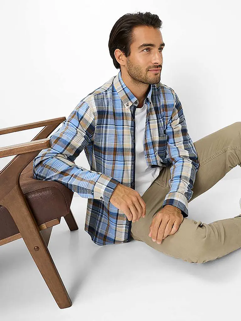 BRAX | Hemd Regular Fit  | blau