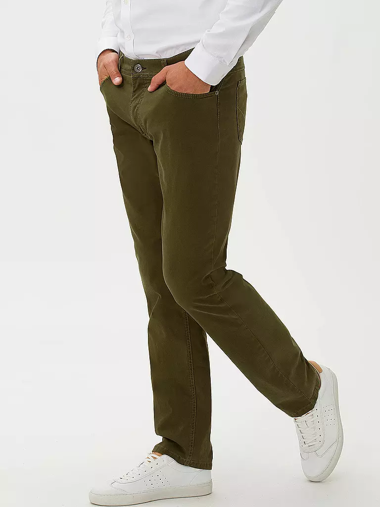 BRAX | Jeans Regular Fit " Cooper Fancy " | olive