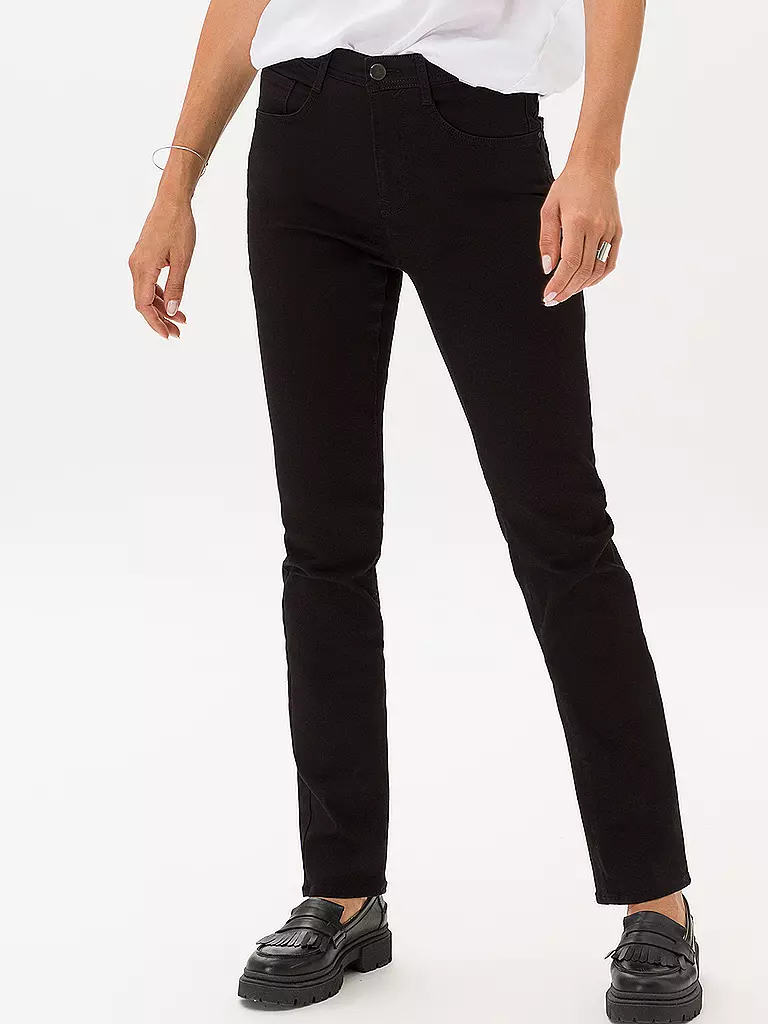 BRAX | Jeans Straight Fit CAROLA  | schwarz