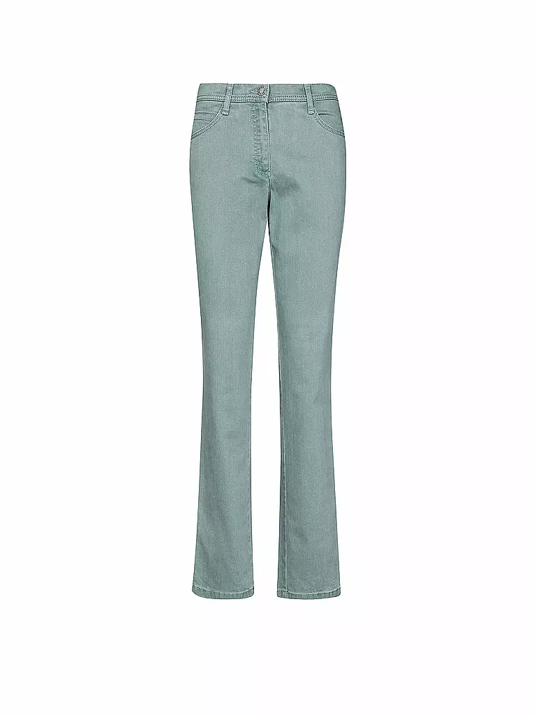 BRAX | Jeans Straight-Fit "Carola Glamour" | grün