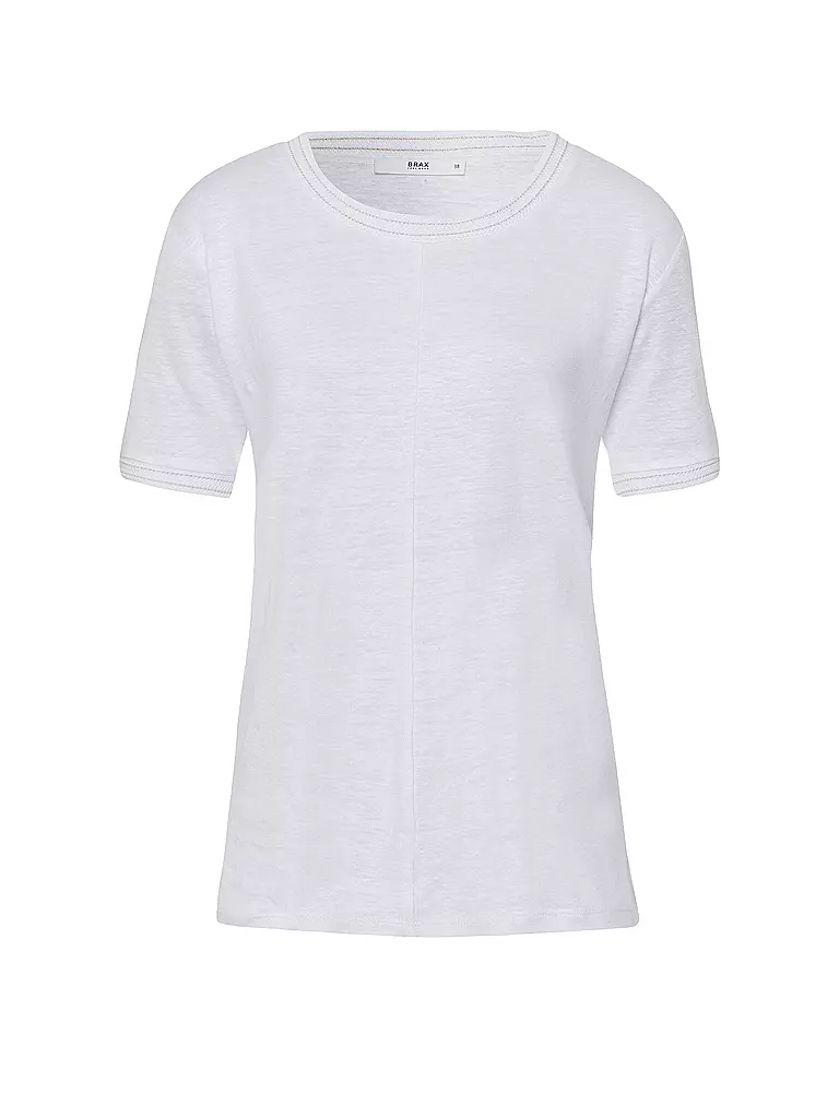 BRAX | Leinen T-Shirt CATHY | weiss