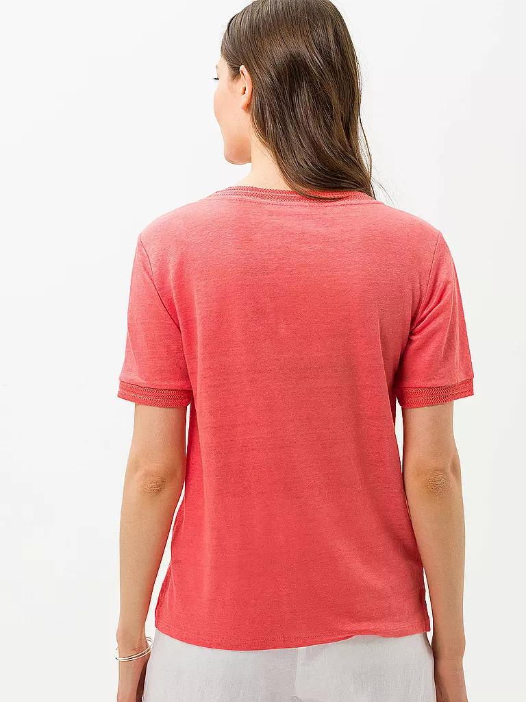 BRAX | Leinen T-Shirt CATHY | rot