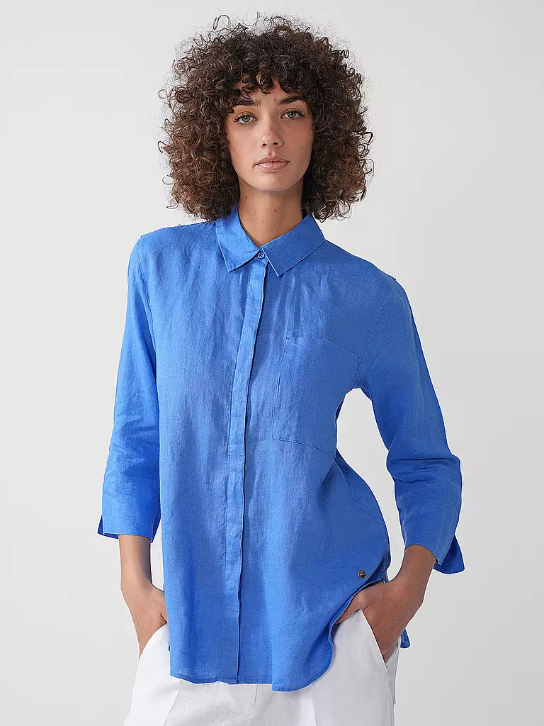 BRAX | Leinenbluse VICKI | blau