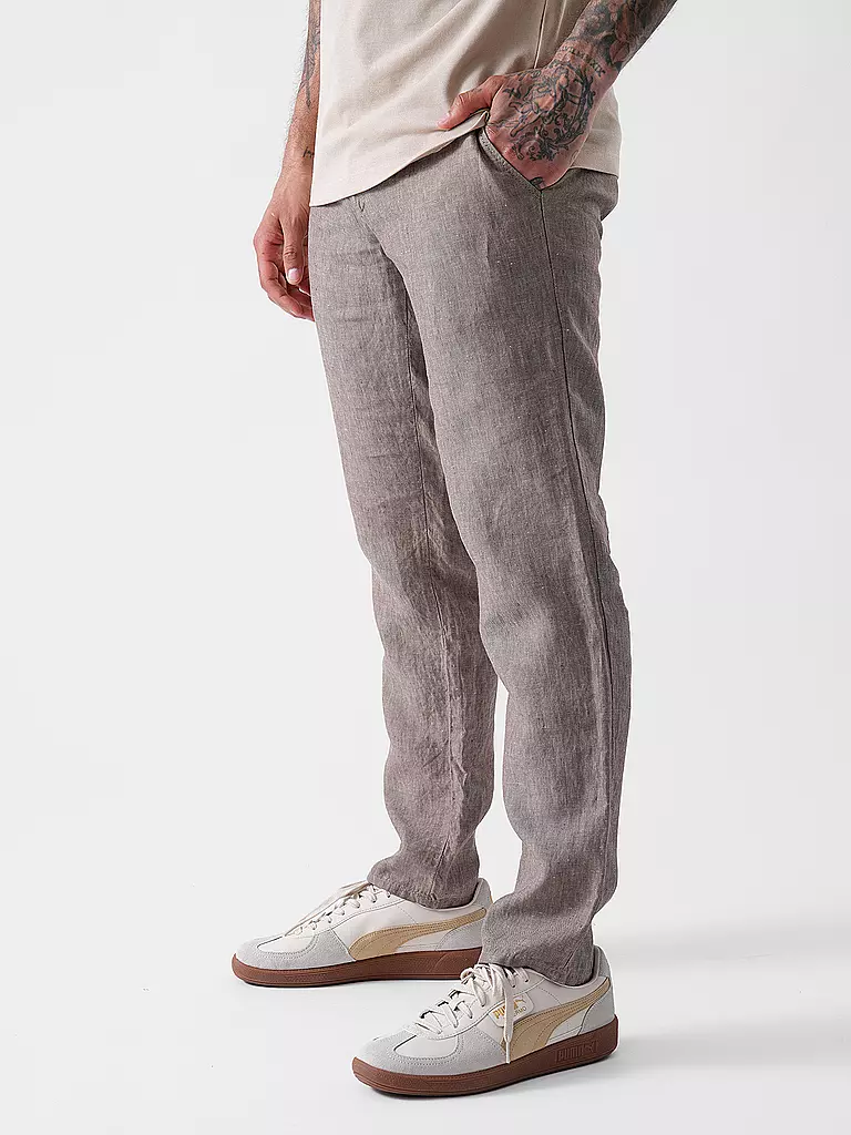 BRAX | Leinenhose FABIO JOK | hellbraun