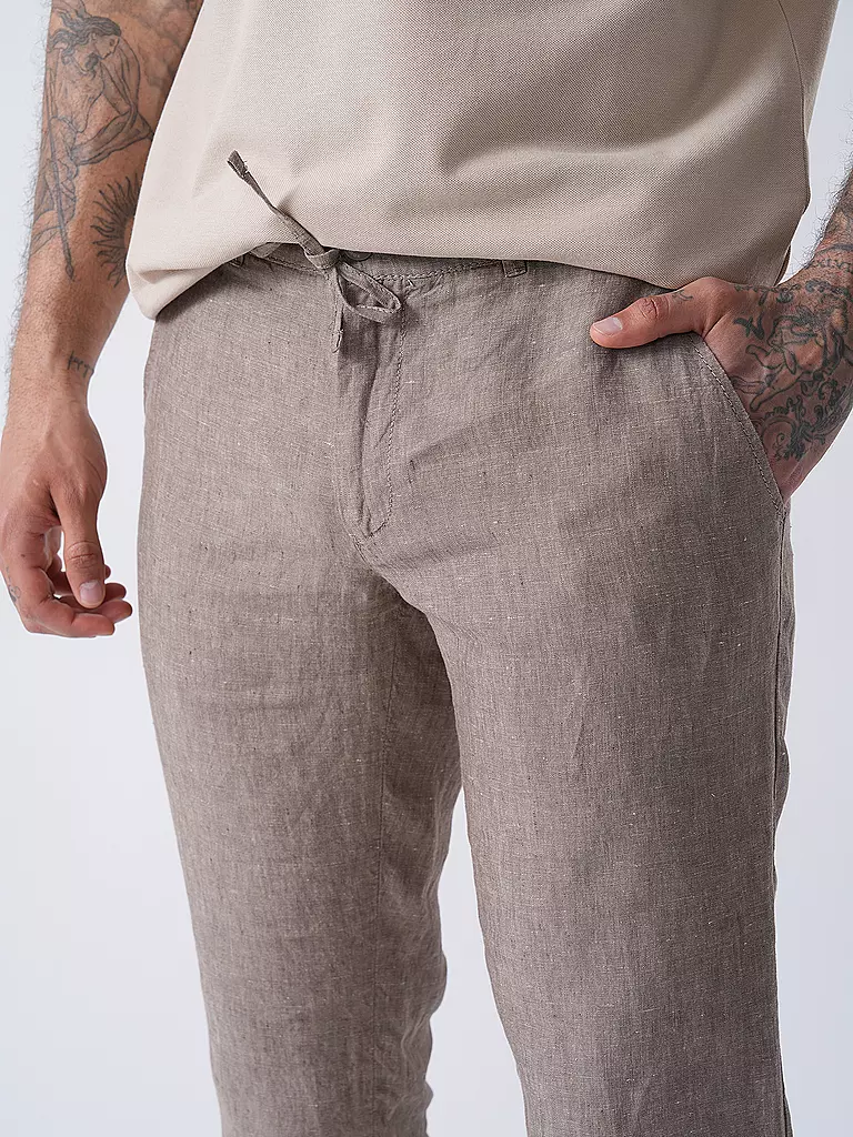 BRAX | Leinenhose FABIO JOK | hellbraun