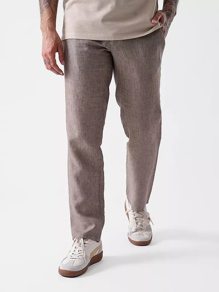 BRAX | Leinenhose FABIO JOK | hellbraun