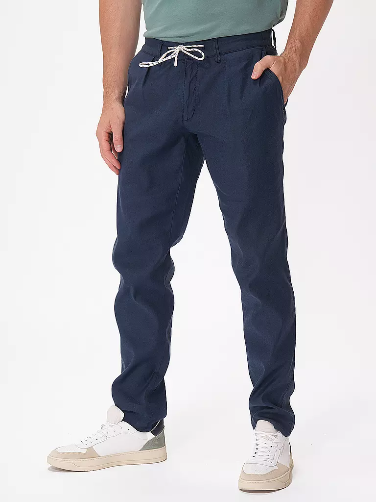 BRAX | Leinenhose Modern Fit FABIO K  | dunkelblau