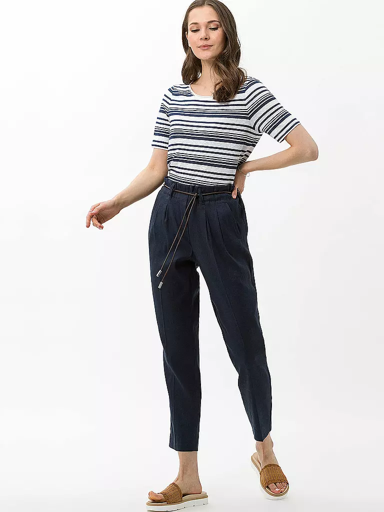 BRAX | Leinenhose Relaxed Fit MILLA S | blau