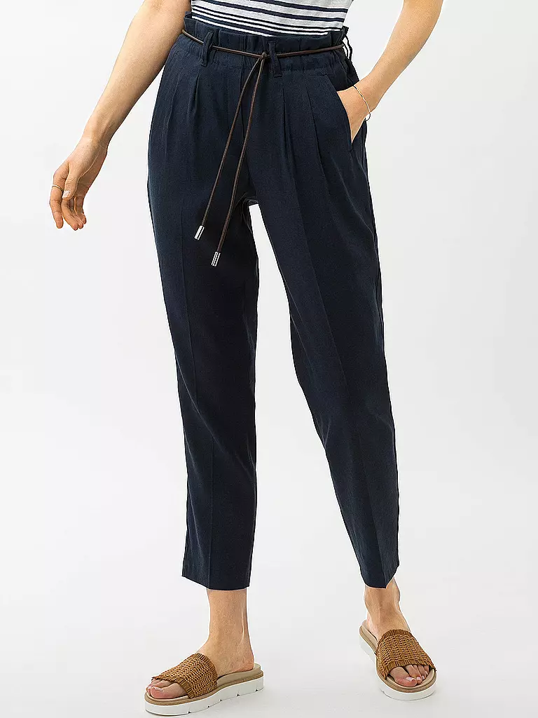 BRAX | Leinenhose Relaxed Fit MILLA S | blau