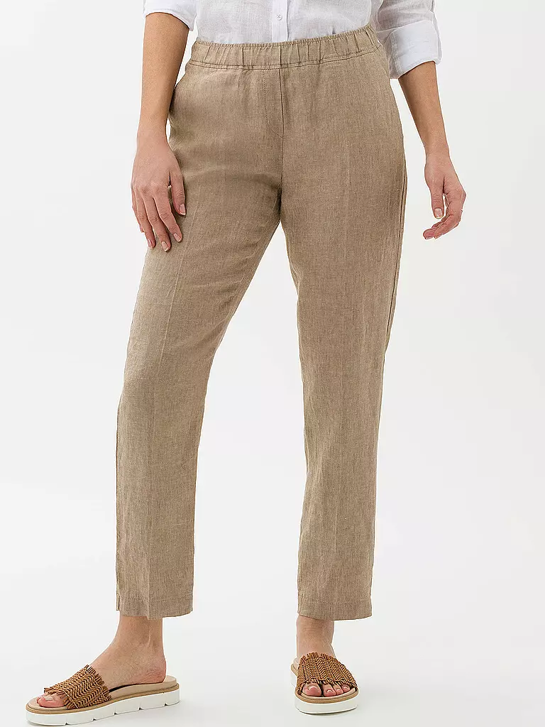 BRAX | Leinenhose Slim Fit MARON | beige