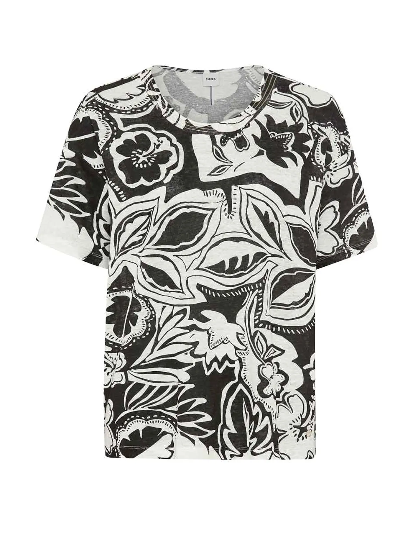 BRAX | Leinenshirt CANDICE | schwarz