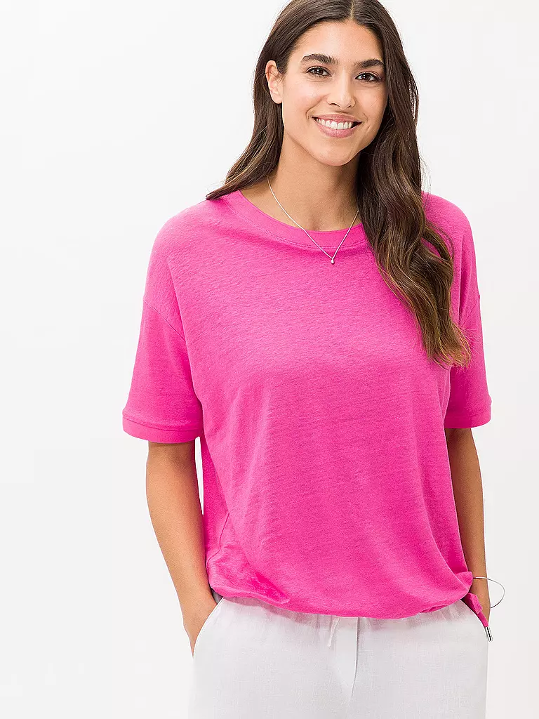 BRAX | Leinenshirt CANDICE | pink