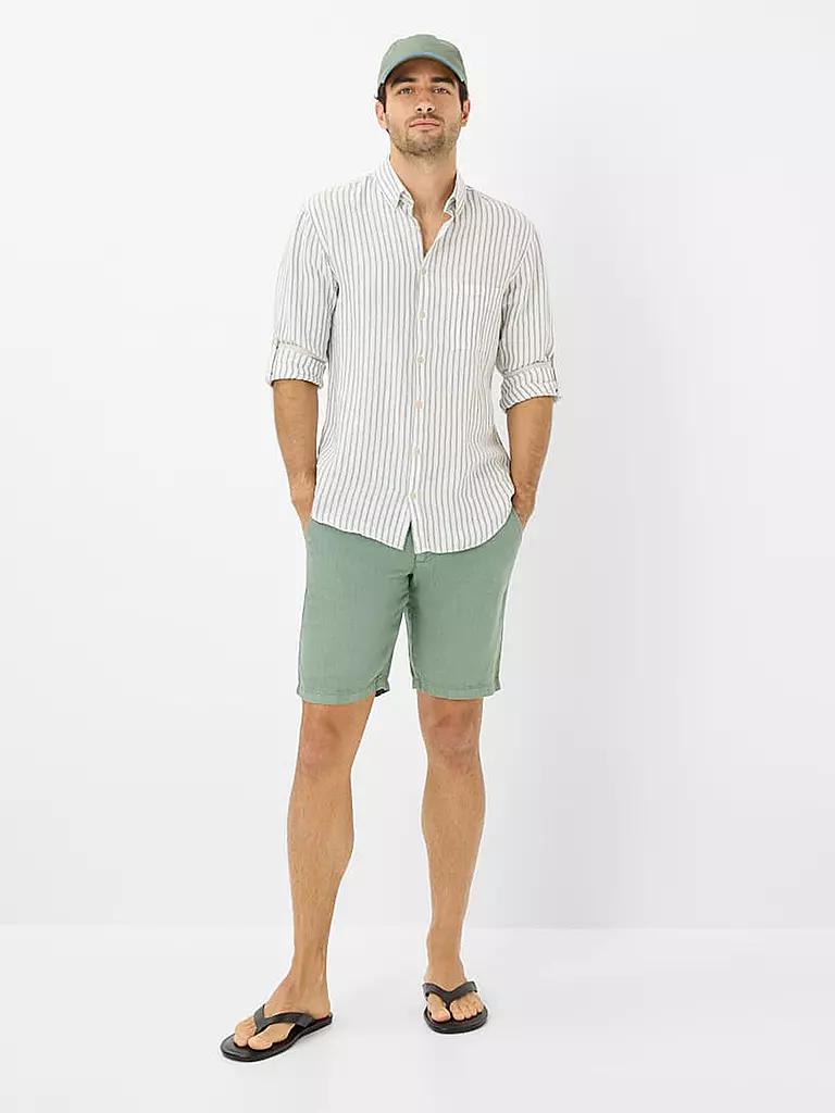 BRAX | Leinenshorts BALU | olive