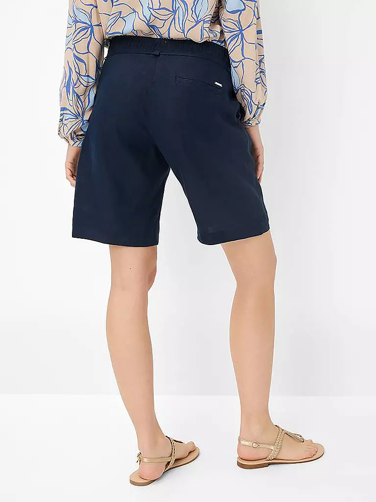 BRAX | Leinenshorts MEL B | schwarz