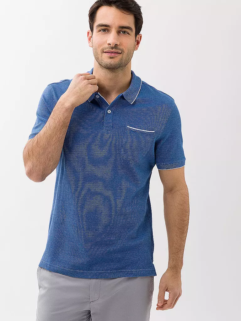 BRAX | Poloshirt Regular Fit PADDY | blau