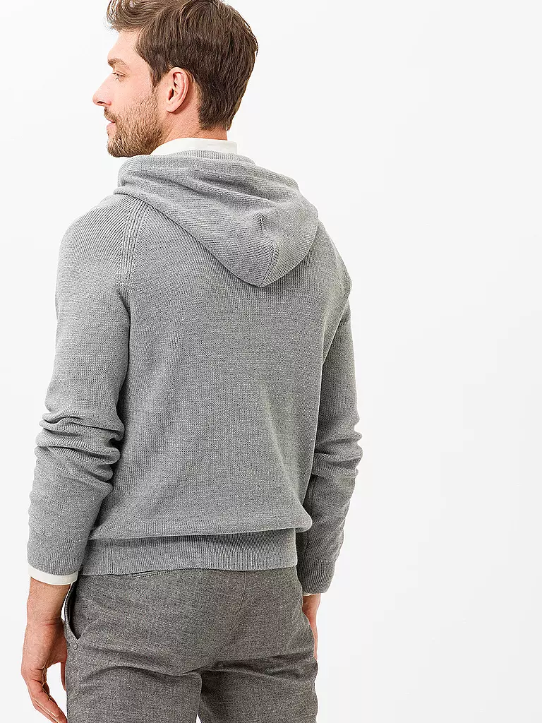 BRAX | Pullover - Hoodie SID | grau