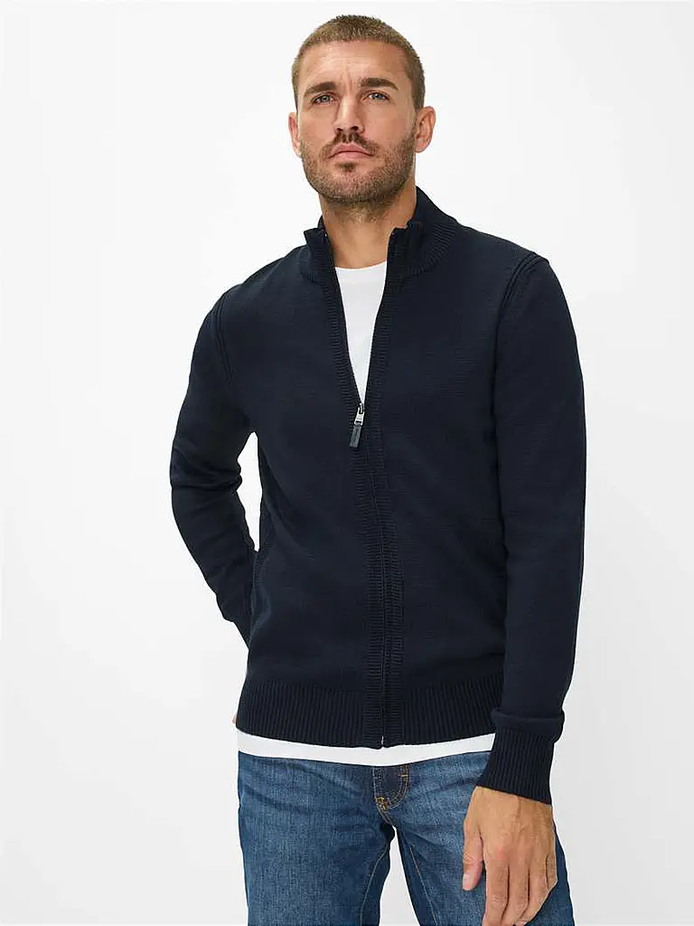 BRAX | Strickjacke JAKE | dunkelblau