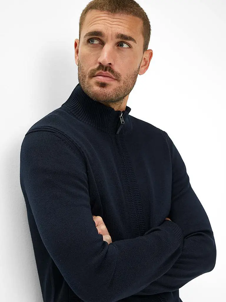 BRAX | Strickjacke JAKE | dunkelblau