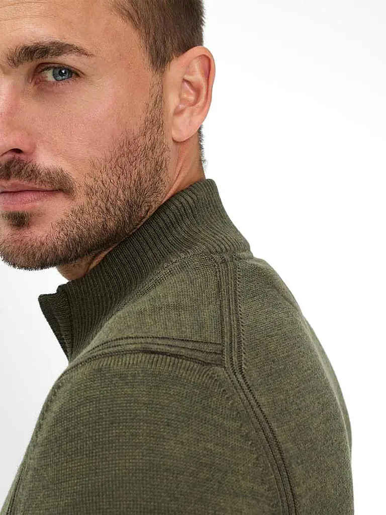 BRAX | Strickjacke JAKE | olive
