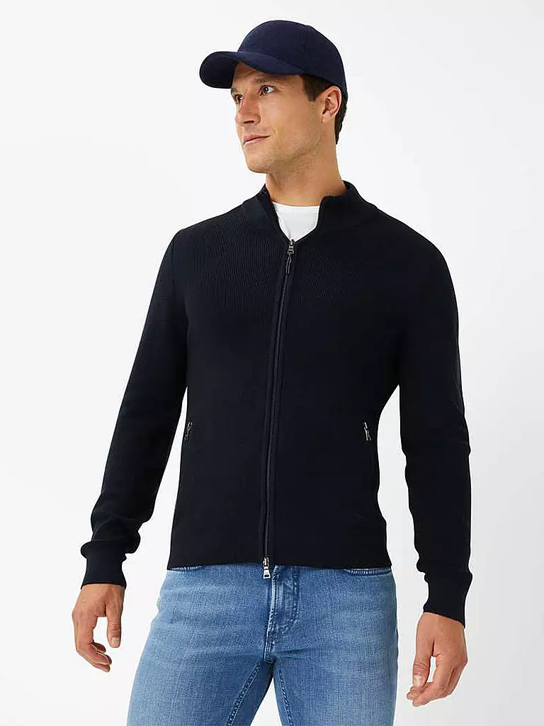 BRAX | Strickjacke JOHN | blau
