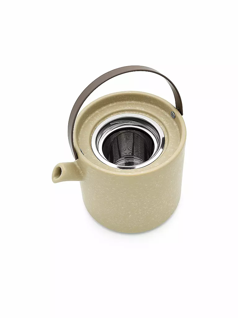 BREDEMEIJER | Tee Set UMEA 1,2l Lehmgrau/Bamg. | weiss