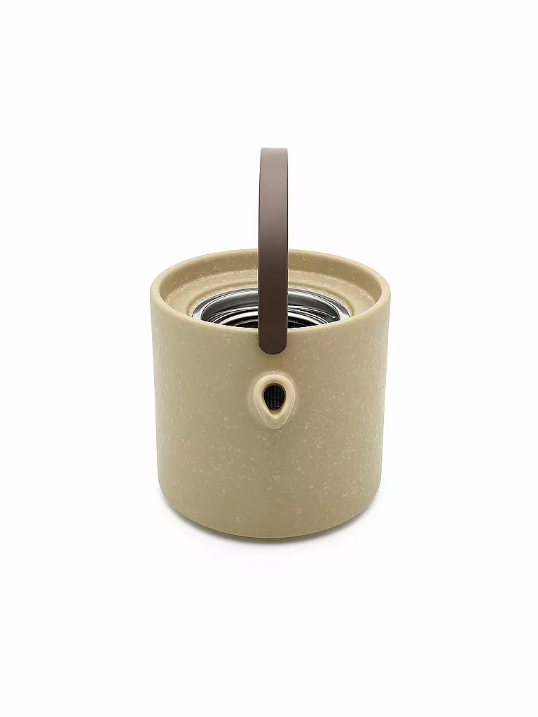 BREDEMEIJER | Tee Set UMEA 1,2l Lehmgrau/Bamg. | weiss