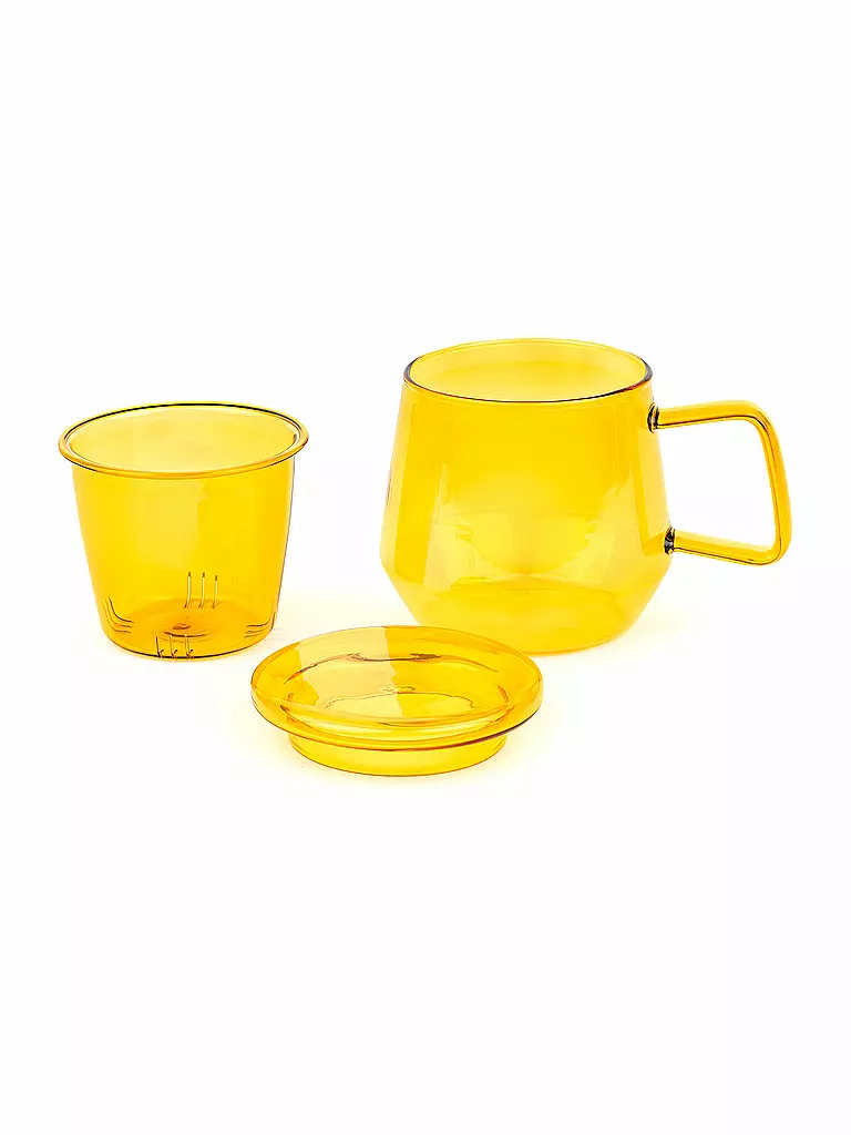 BREDEMEIJER | Teekanne TEA FOR ONE LIVORNO 0,35l Glas Amber | grün